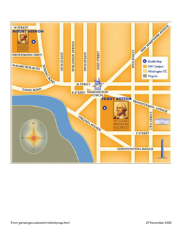 Campus Maps, George Washington University