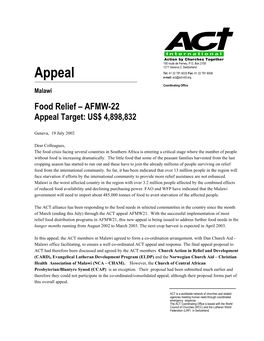 Appeal E-Mail: Act@Act-Intl.Org