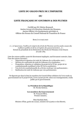 15:05Liste Consolidée