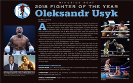 2018 Fighter of the Year