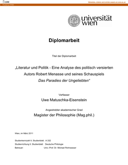 Diplomarbeit