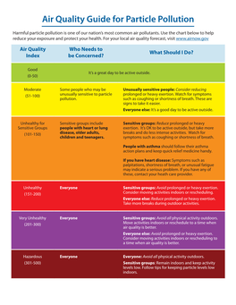 Air Quality Guide for Particle Pollution