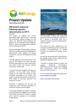 Project Update Week Ending 3 April 2020