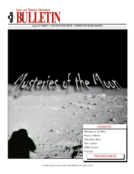 Issue #90 of Lunar and Planetary Information Bulletin