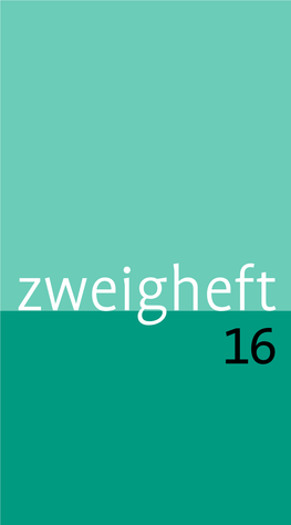 Zweigheft 16 Stefan Zweig Centre Salzburg Edmundsburg Mönchsberg 2 5020 Salzburg Österreich