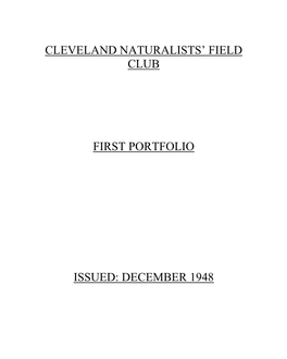 Cleveland Naturalists' Field Club