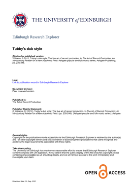 Edinburgh Research Explorer