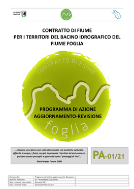 CDFF Aggiornamento Programma Azione