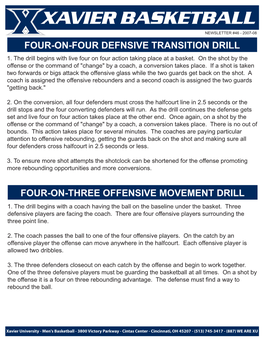 Four-On-Four Defnsive Transition Drill Four-On