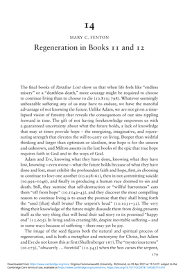 Regeneration in Books 11 and 12