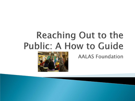 Reaching out to the Public