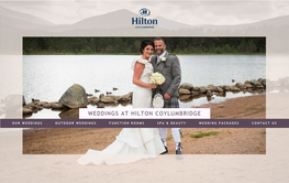 Weddings at Hilton Coylumbridge