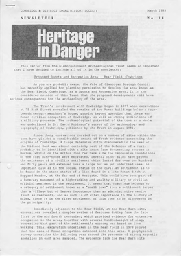 COWBRIDGE & DISTRICT LOCAL HISTORY SOCIETY March 1983