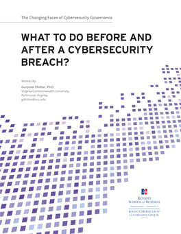 What to Do Before and After a Cybersecurity Breach?