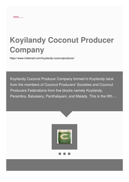 Koyilandy Coconut Producer Company