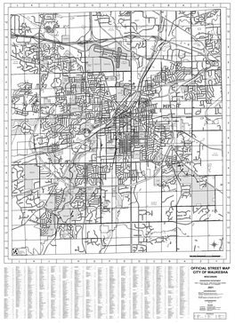 Official Street Map City of Waukesha