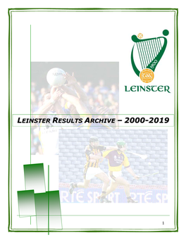 Leinster Results Archive – 2000-2019