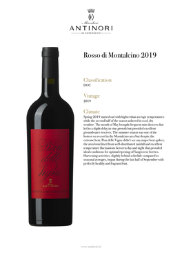 Rosso Di Montalcino 2019