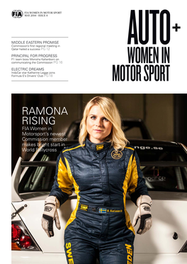 Ramona Rising FIA Women in Motorsport’S Newest Commission Member Makes Bright Start in World Rallycross AUTO+WOMEN in MOTOR SPORT AUTO+WOMEN in MOTOR SPORT