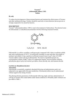 Trecator (Ethionamide Tablets, USP)