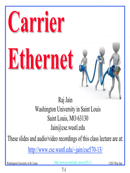 Carrier Ethernet Tutorial