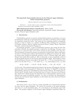 The Hyperbolic Smarandache Theorem in the Poincaré Upper Half Plane