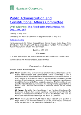 Q146 David Mundell: Mark, You Introduced the Requirement in the Act for the Establishment of a Review Committee