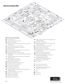 Ryerson Campus Map Jarvis St