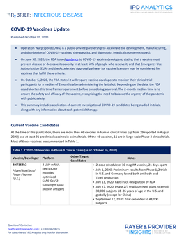 R Brief: Infectious Disease