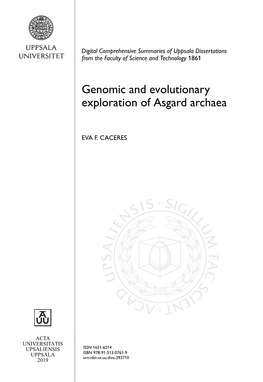 Genomic and Evolutionary Exploration of Asgard Archaea