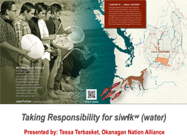 Taking Responsibility for Siwɬkʷ (Water)