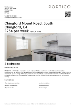 Chingford Mount Road, South Chingford, E4 £254 Per Week