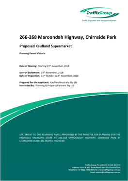 266‐268 Maroondah Highway, Chirnside Park