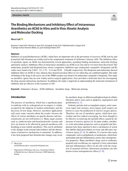 Kinetic Analysis and Molecular Docking