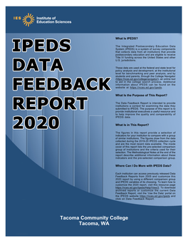 IPEDS Feedback Report 2020 (Pdf)