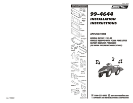 INSTRUCTIONS Faceplate