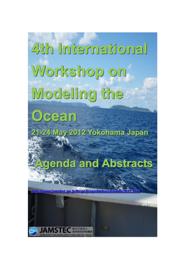 4Th International Workshop on Modeling the Ocean (IWMO2012)