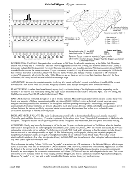 Butterflies of North Carolina - Twenty-Eighth Approximation 115