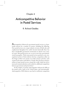 Competing with the Government: Anticompetitive Behavior And