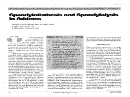 Spondylolisthesis and S in Aaletes