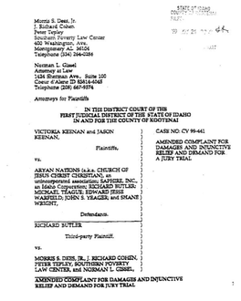 AMENDED COMPLAINT for P1aintilf, DAMAGES and INJUNCTIVE ) RELIEF and DEMAND POE