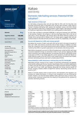 Domestic Ride-Hailing Services: Potential W10tr Valuation?