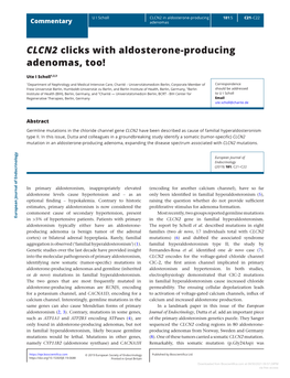 CLCN2 Clicks with Aldosterone-Producing Adenomas, Too!