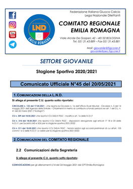 Attivita' Calcio+Under15 Femminile