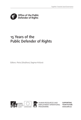 15 Years of the Public Defender of Rights