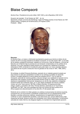 Blaise Compaoré