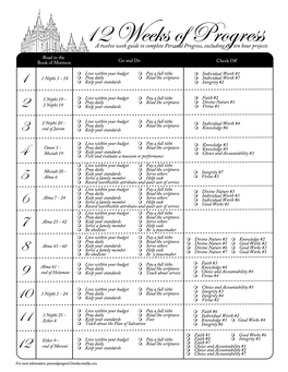 Personal Progress 12 Weeks Weebly Text