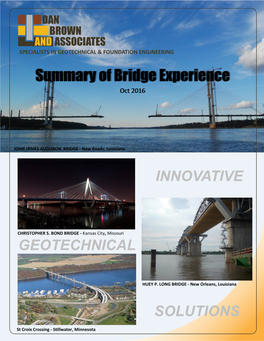 Summary of Bridge Experience Oct 2016