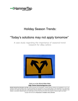 Holiday Season Trends
