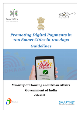 Promoting Digital Payments in 100 Smart Cities in 100 Days Guidelines